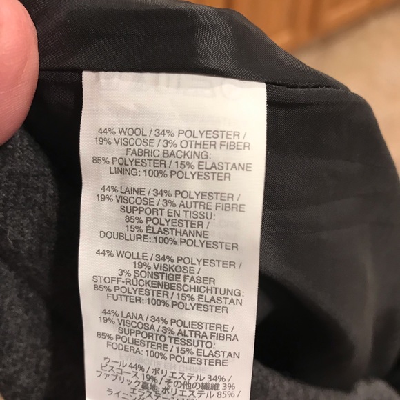 J Crew Charcoal Grey Tiered Wool Skirt - Picture 3 of 6